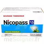 Nicopass 1,5 Mg Pastille Sans Sucre Menthe Fraîcheur Plq/96 à Ris-Orangis