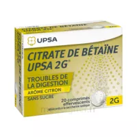 Citrate De Betaïne Upsa 2 G Comprimés Effervescents Sans Sucre Citron 2t/10 à Ris-Orangis